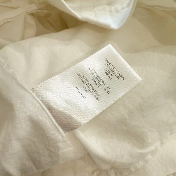 Tibi Shorts Women’s Size 2 White Cotton Tie High Waist - Picture 13 of 14